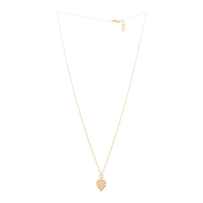 Gucci 18K Yellow Gold Diamantissima Heart Pendant Necklace 3 of 5