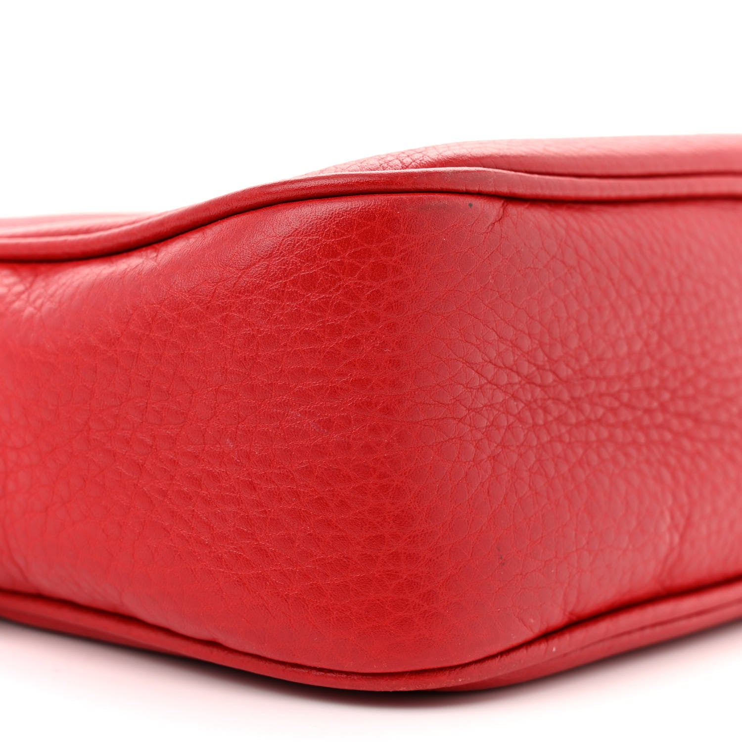 Gucci Pebbled Calfskin Small Soho Disco Bag Tabasco Red 9 of 14