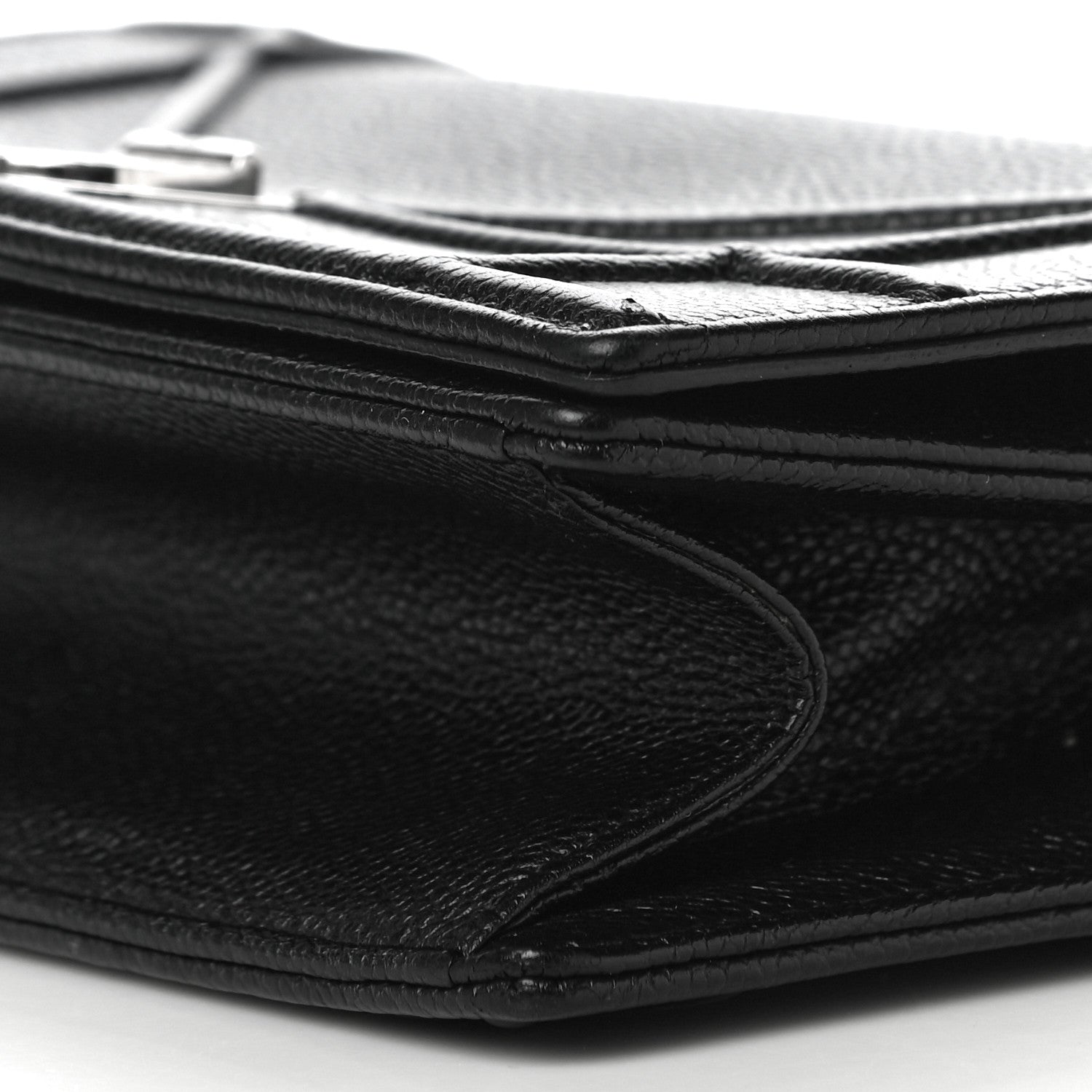 Christian Dior Grained Calfskin Medium Diorama Flap Bag Black 9 of 11