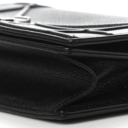 Christian Dior Grained Calfskin Medium Diorama Flap Bag Black 9 of 11