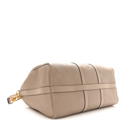Louis Vuitton Empreinte Monogram Giant Keepall Bandouliere 45 Tourterelle Tourterelle 3 of 8