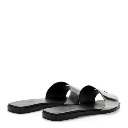 Hermes Epsom View Sandals 38 Argent 5 of 9