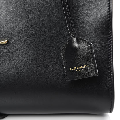 Saint Laurent Calfskin Monogram Baby Cabas Black 8 of 10