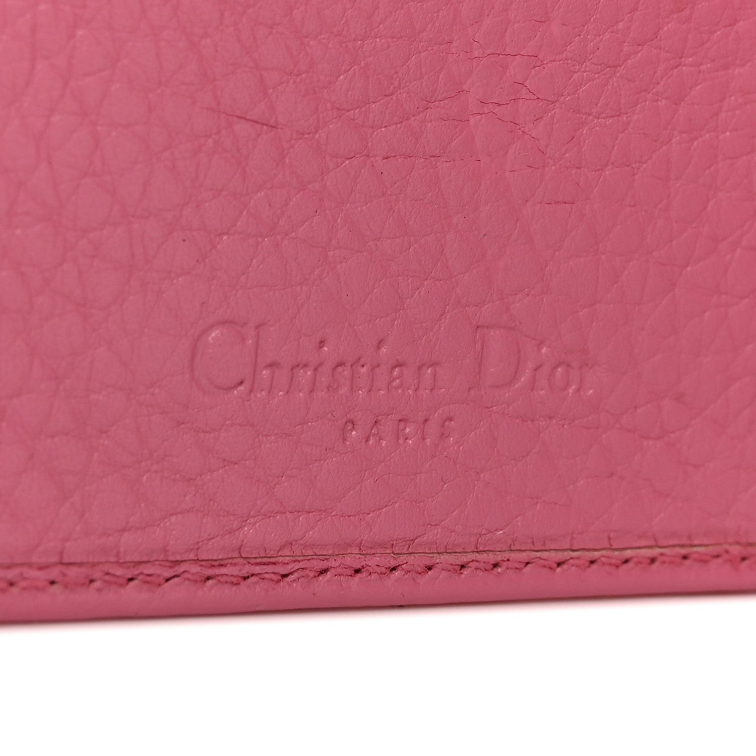 Christian Dior Calfskin Saddle Wallet Pink 6 of 7