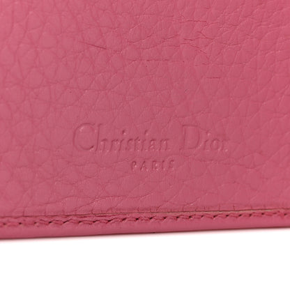 Christian Dior Calfskin Saddle Wallet Pink 6 of 7