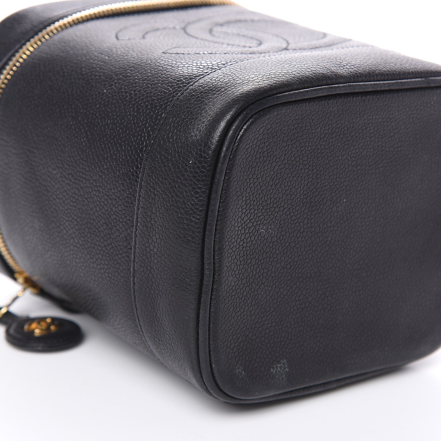 Chanel Caviar Cosmetic Vanity Bag Black 8 of 13