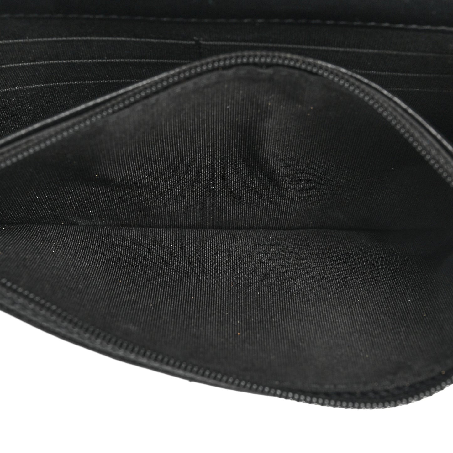 Lambskin Quilted Trendy CC Wallet On Chain WOC Black