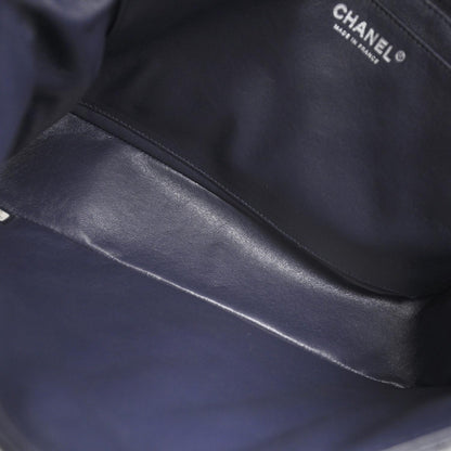 Chanel Caviar Jumbo Single Flap Navy Blue 6 of 9