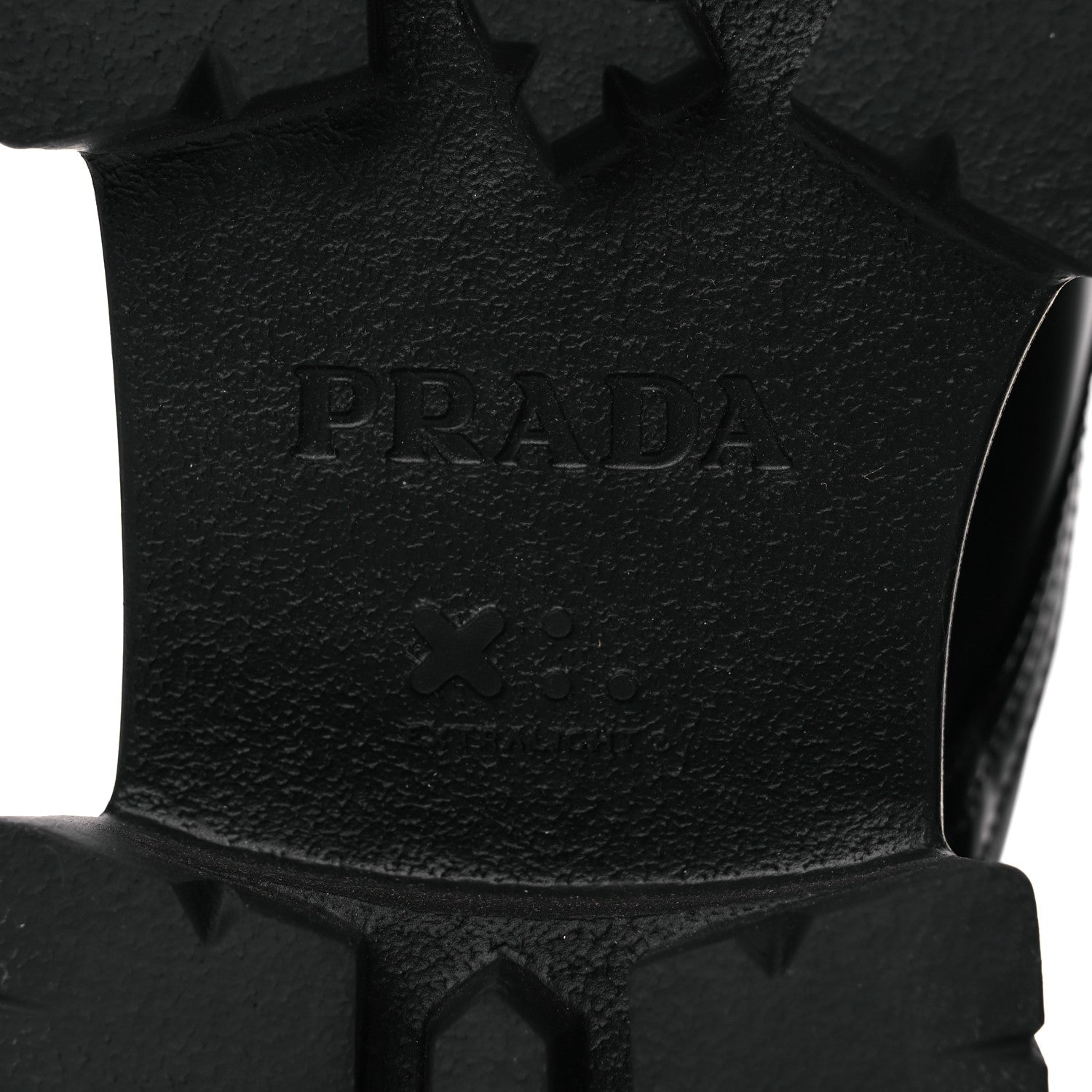 Prada Spazzolato Rois Nylon Metal Triangle Logo Monolith Pouch Pocket 55mm Boots 41 Black 8 of 14