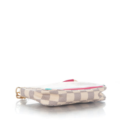 Louis Vuitton Damier Azur 2015 Christmas Animation Mini Pochette Accessories 4 of 7