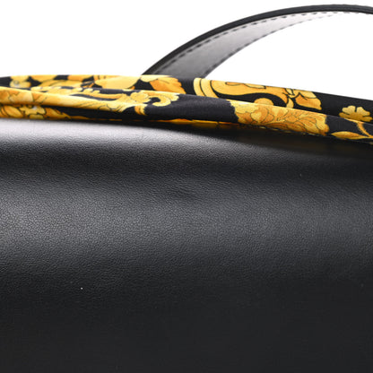 Versace Borsa Vitello Barocco Scarf Sash Shoulder Bag Black Multicolor 10 of 10