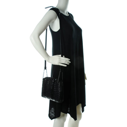 Bottega Veneta Nappa Intrecciato Ayers Crossbody Pillow Messenger Nero Black 2 of 8