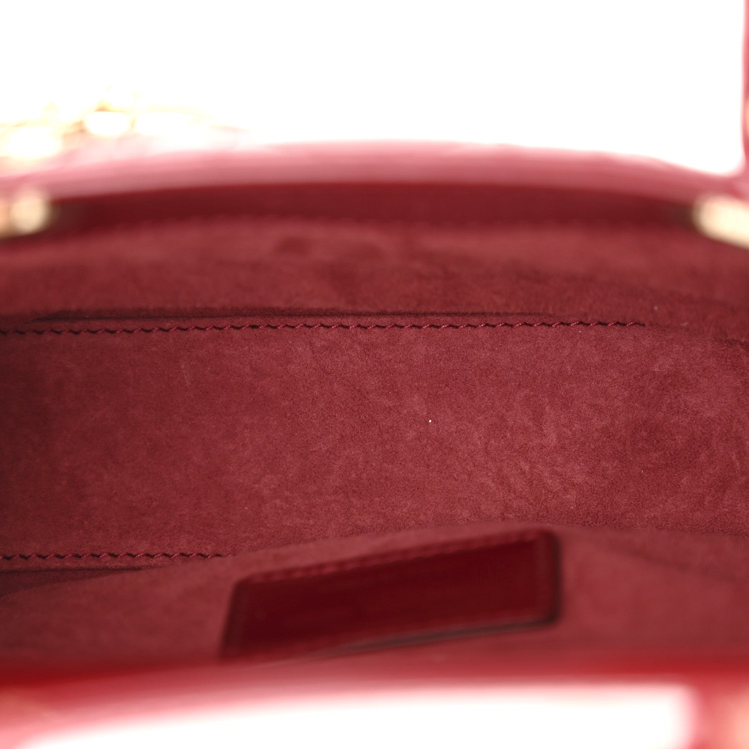 Christian Dior Patent Cannage Mini Lady Dior Red 5 of 11