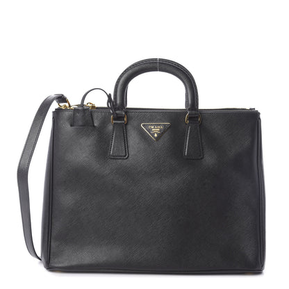 Prada Saffiano Lux Executive Tote Black 1 of 10