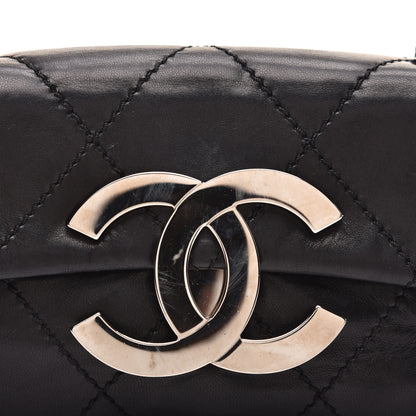 Chanel Lambskin Diamond Stitched Mini Flap Black 10 of 11
