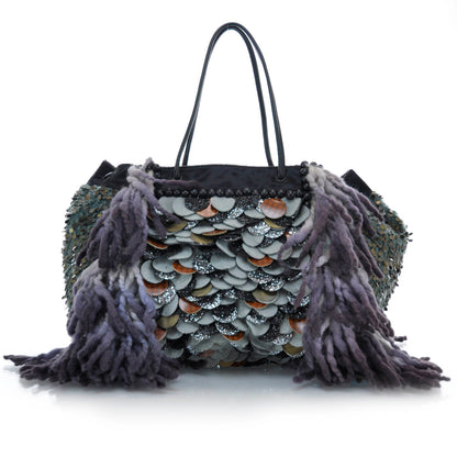 Fendi Sequin Embroidered Pillow Grande Tote Multicolor 1 of 8