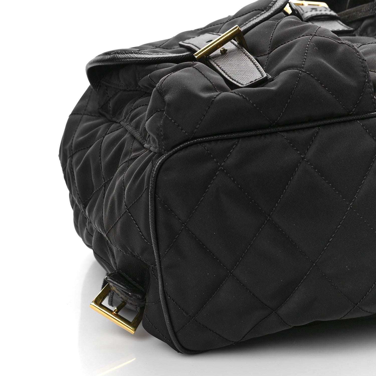 Prada Tessuto Saffiano Impuntu Backpack Black 7 of 9
