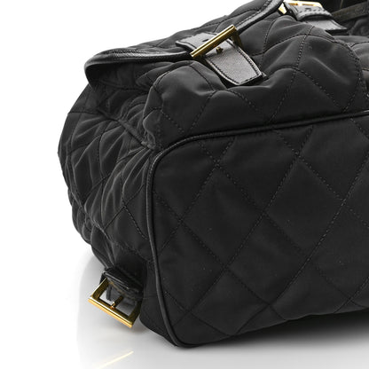 Prada Tessuto Saffiano Impuntu Backpack Black 7 of 9