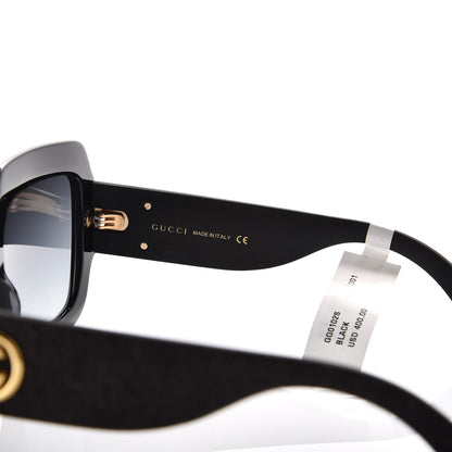 Gucci Square Frame GG0102S Sunglasses Glitter Black 5 of 6