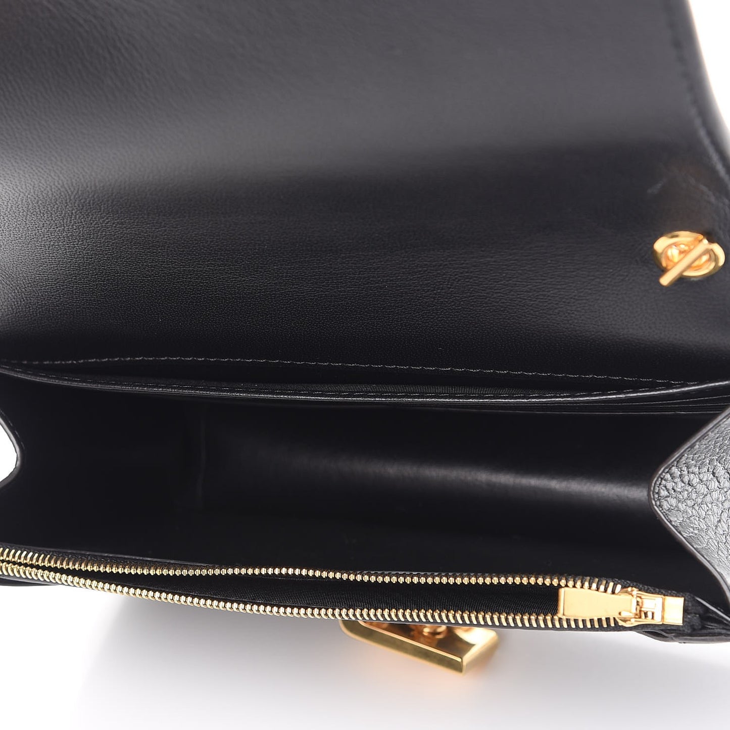 Smooth Calfskin Cheyne Clutch Indigo Clay Black