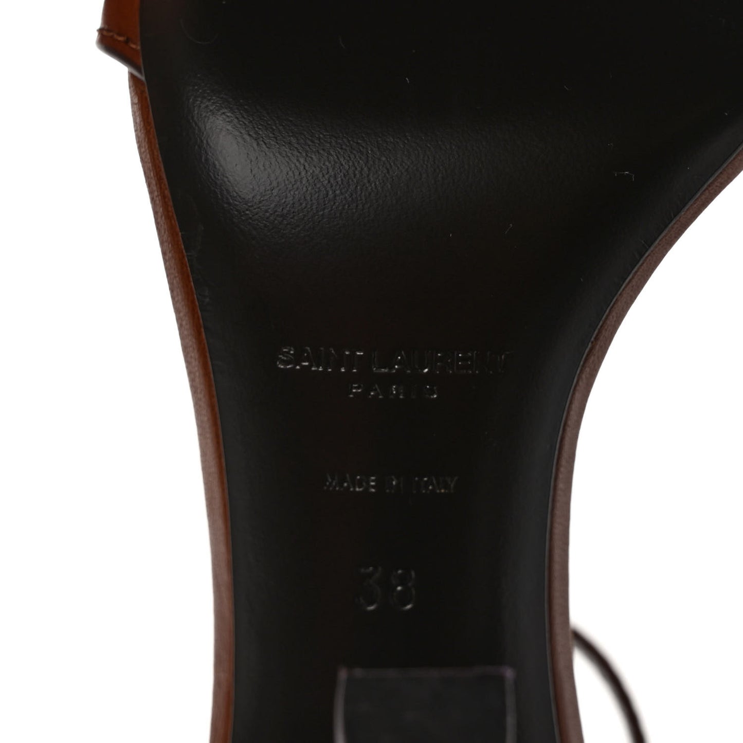 Le Maillon 95 Ankle Strap Sandals 38 Caramel