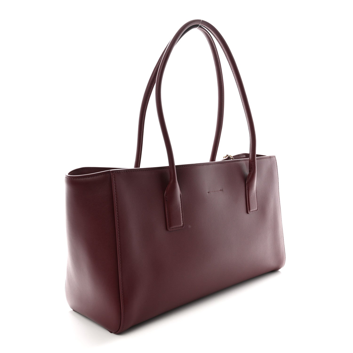 Chanel Calfskin Archetype Small Shopping Tote Dark Burgundy 3 of 10