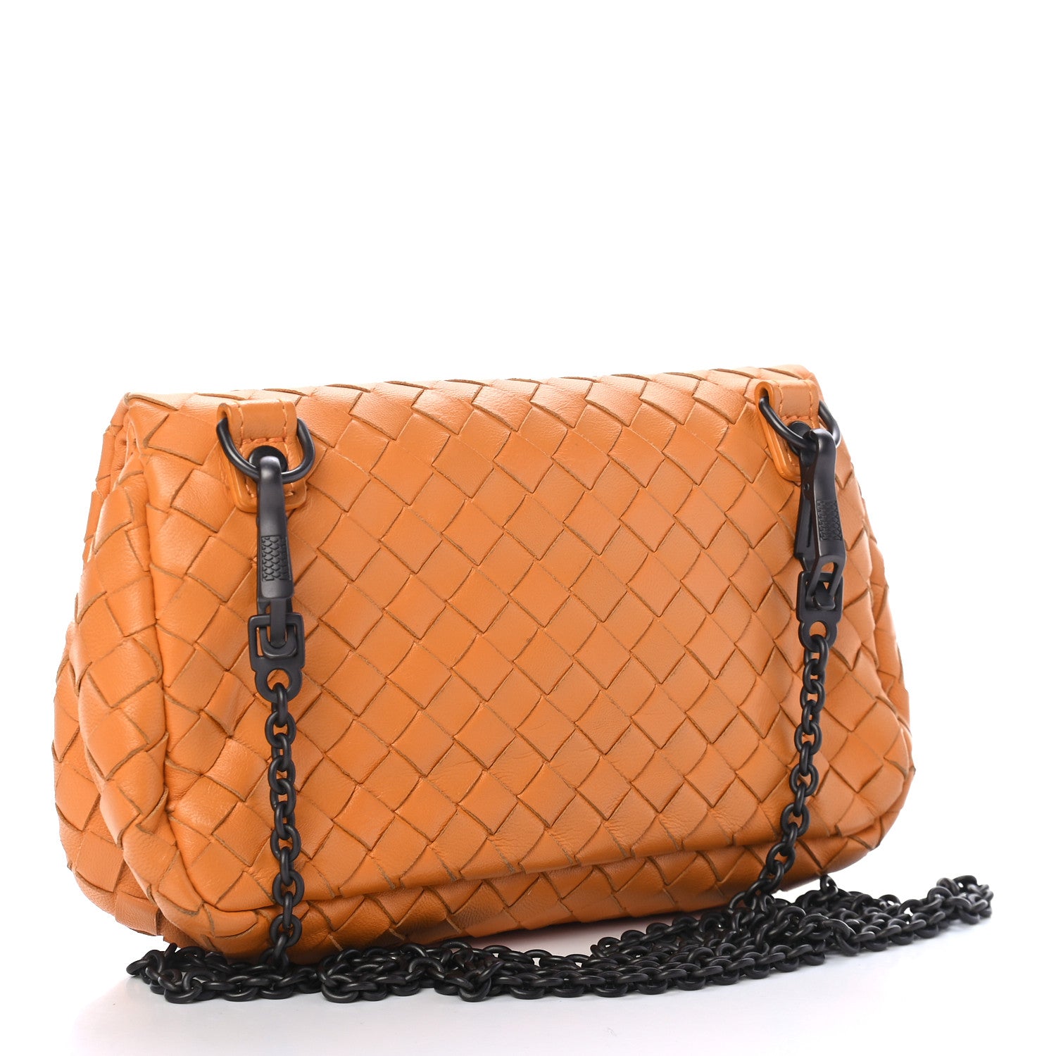 Bottega Veneta Nappa Intrecciato Mini Chain Messenger Topaz 2 of 9