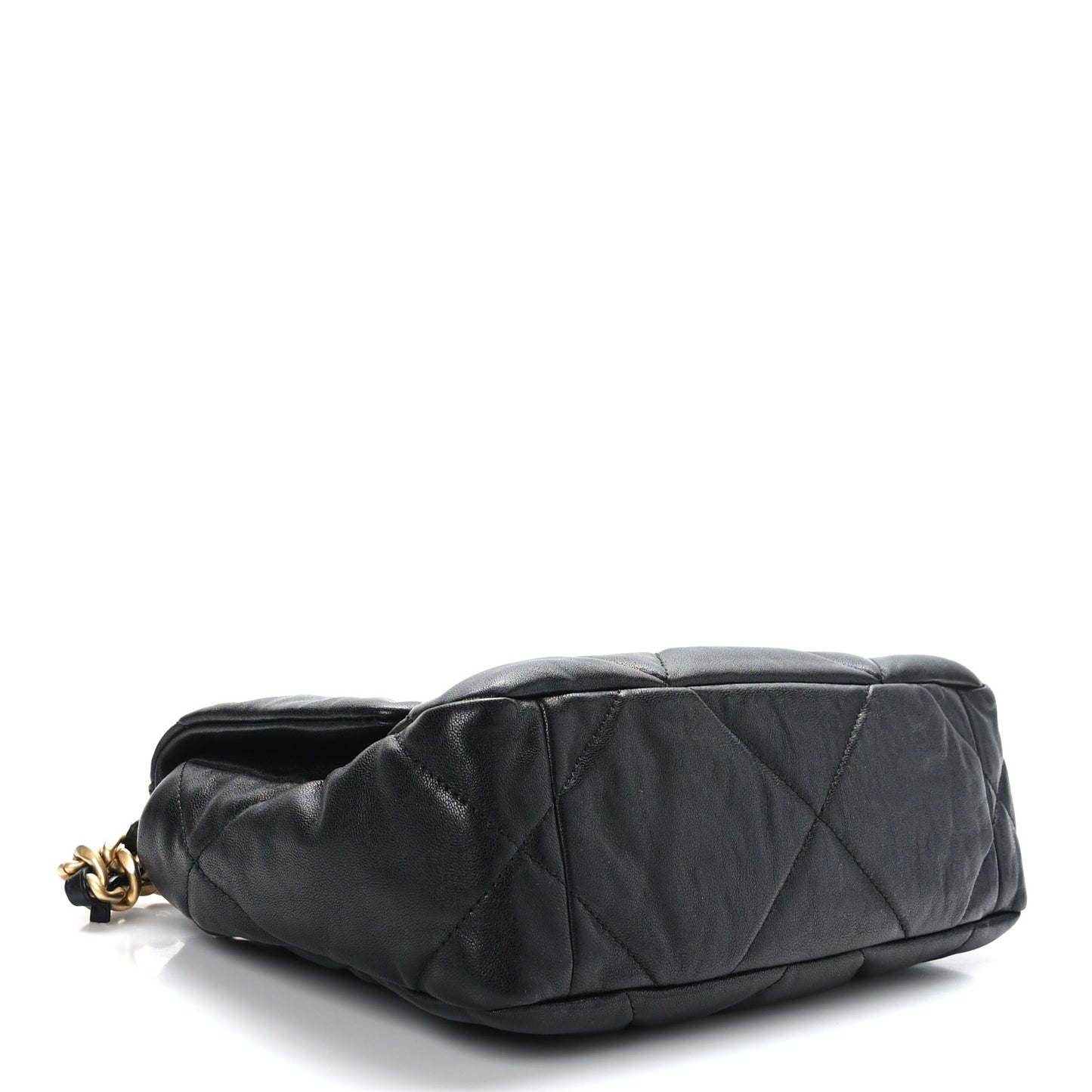 Lambskin Quilted Medium Chanel 19 Flap Black
