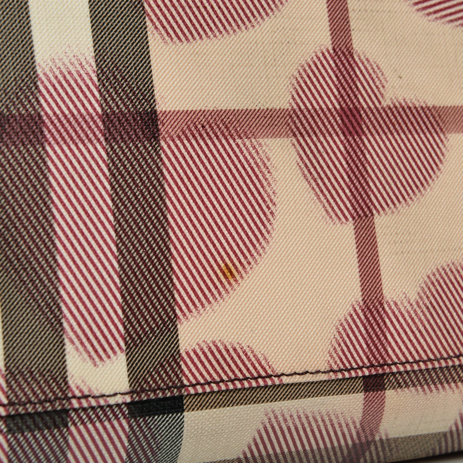 Burberry Nova Check Heart Gracie Diaper Tote Berry Red 9 of 11