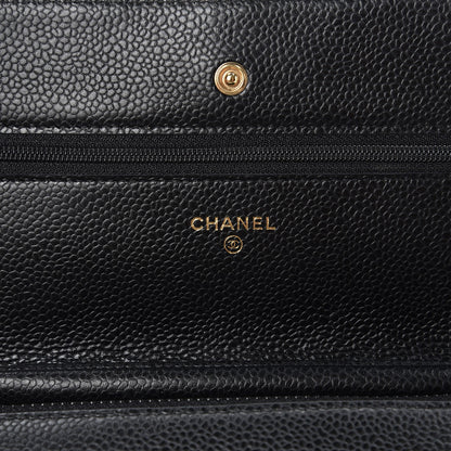 Chanel Caviar Quilted Wallet On Chain WOC Black 6 of 9
