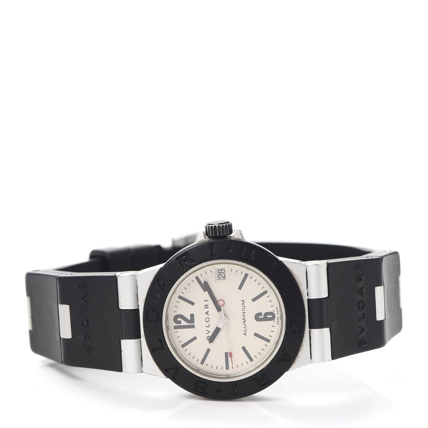Aluminum Rubber 32mm Diagono Quartz Watch