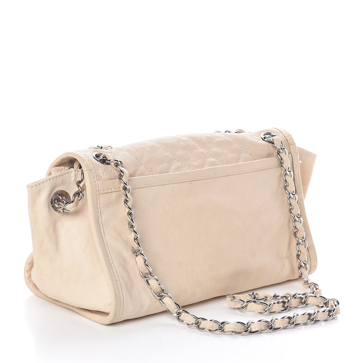 Chanel Calfskin Quilted Flap Shoulder Bag Light Beige 3 of 11