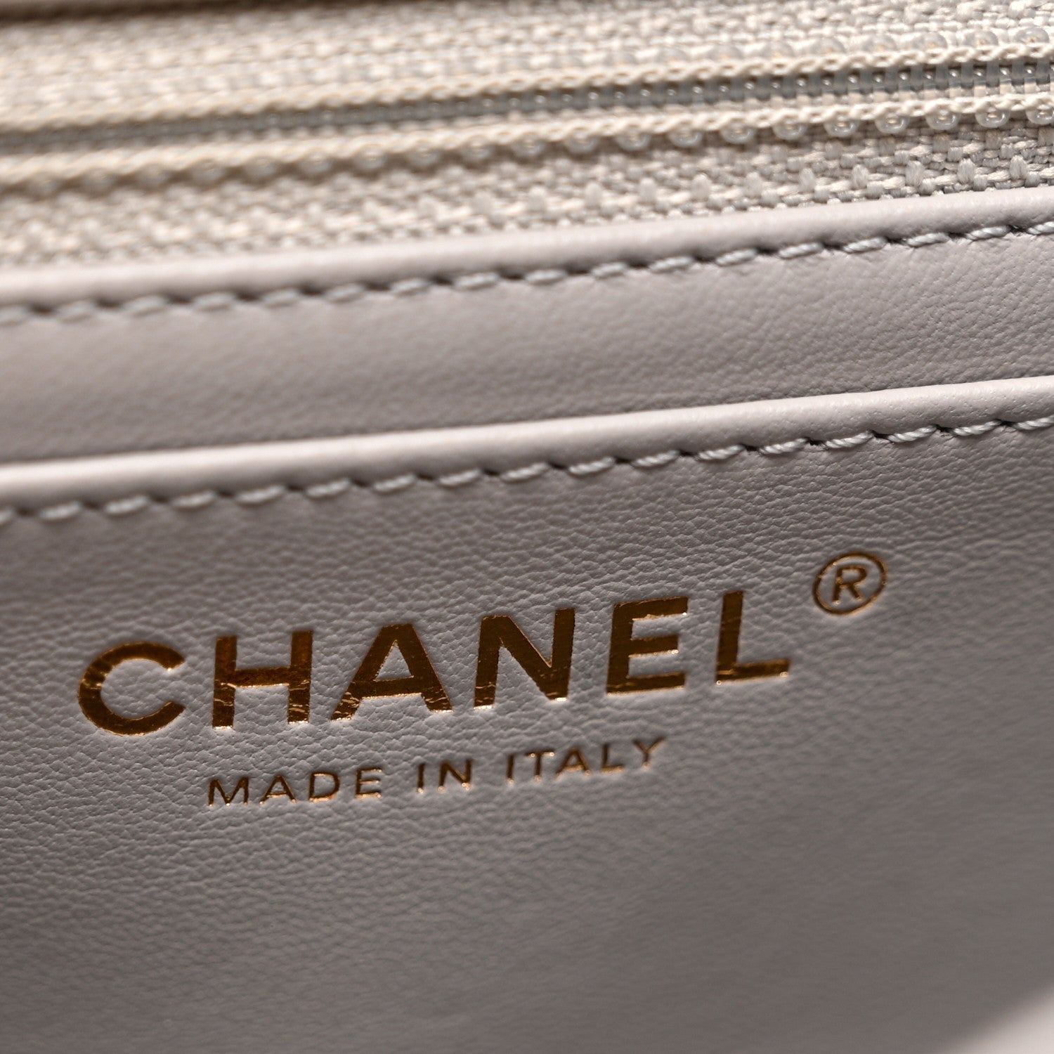 Chanel Lambskin Quilted Mini Pearl Crush Flap Light Grey 7 of 9