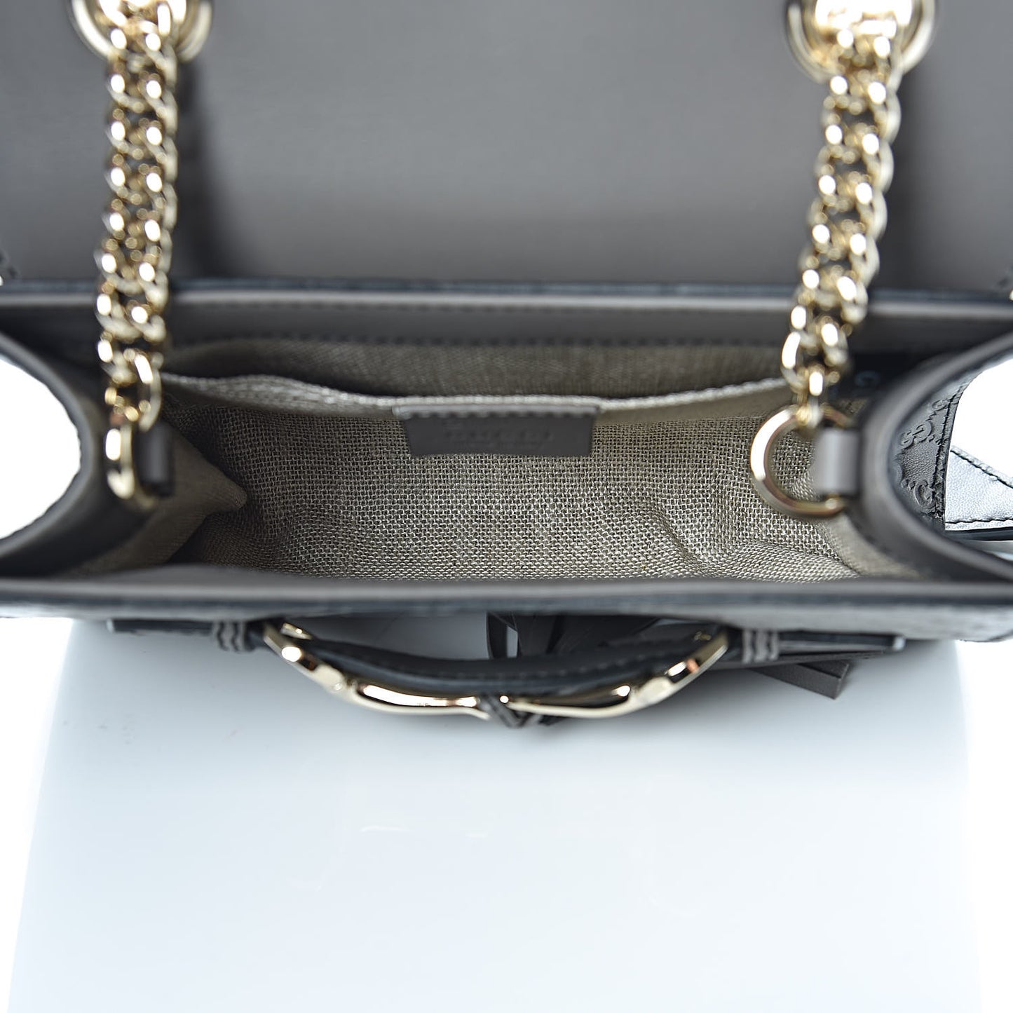 Soft Microguccissima Mini Emily Chain Shoulder Bag Loess