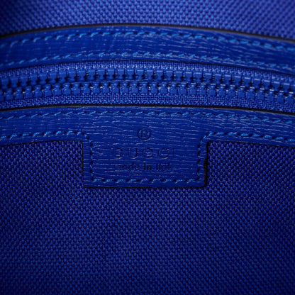 Gucci New Shanghai Calfskin Interlocking G Logo Camera Crossbody Bag Cobalt Blue Orange 6 of 12