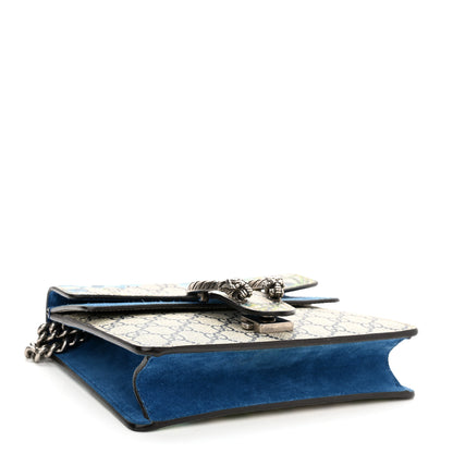 Gucci GG Supreme Monogram Blooms Mini Dionysus Shoulder Bag Beige Navy Vintage Blue 4 of 13
