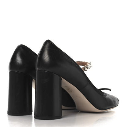 Miu Miu Nappa Ruched Pumps Black 41 Black 5 of 9