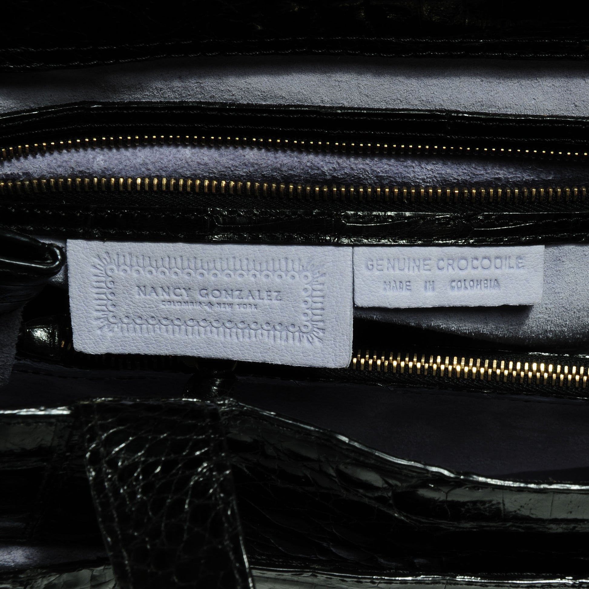 Nancy Gonzalez Crocodile Satchel Black 6 of 7