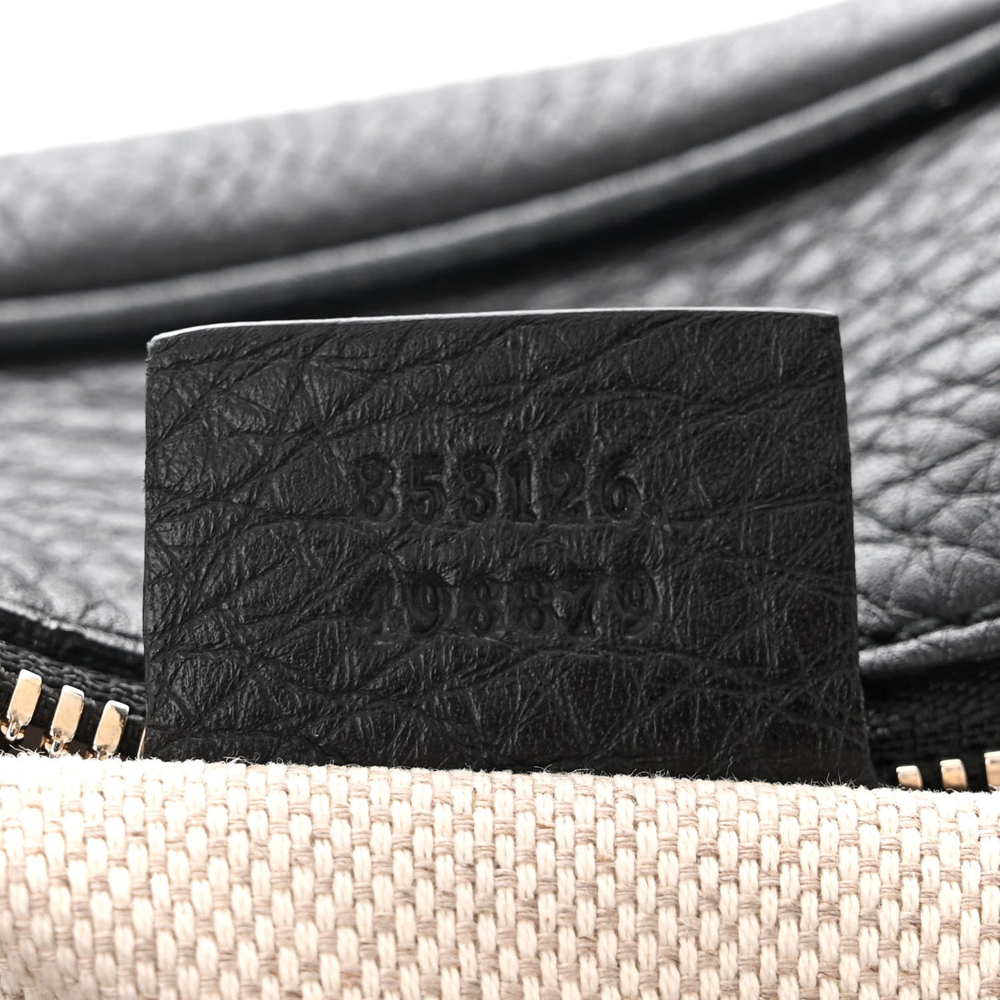 Pebbled Calfskin Medium Soho Bowler Black