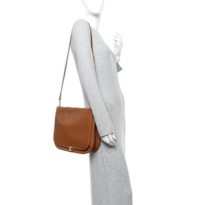 Celine Shiny Lambskin Soft Triomphe Besace Bag Soft Tan 2 of 10