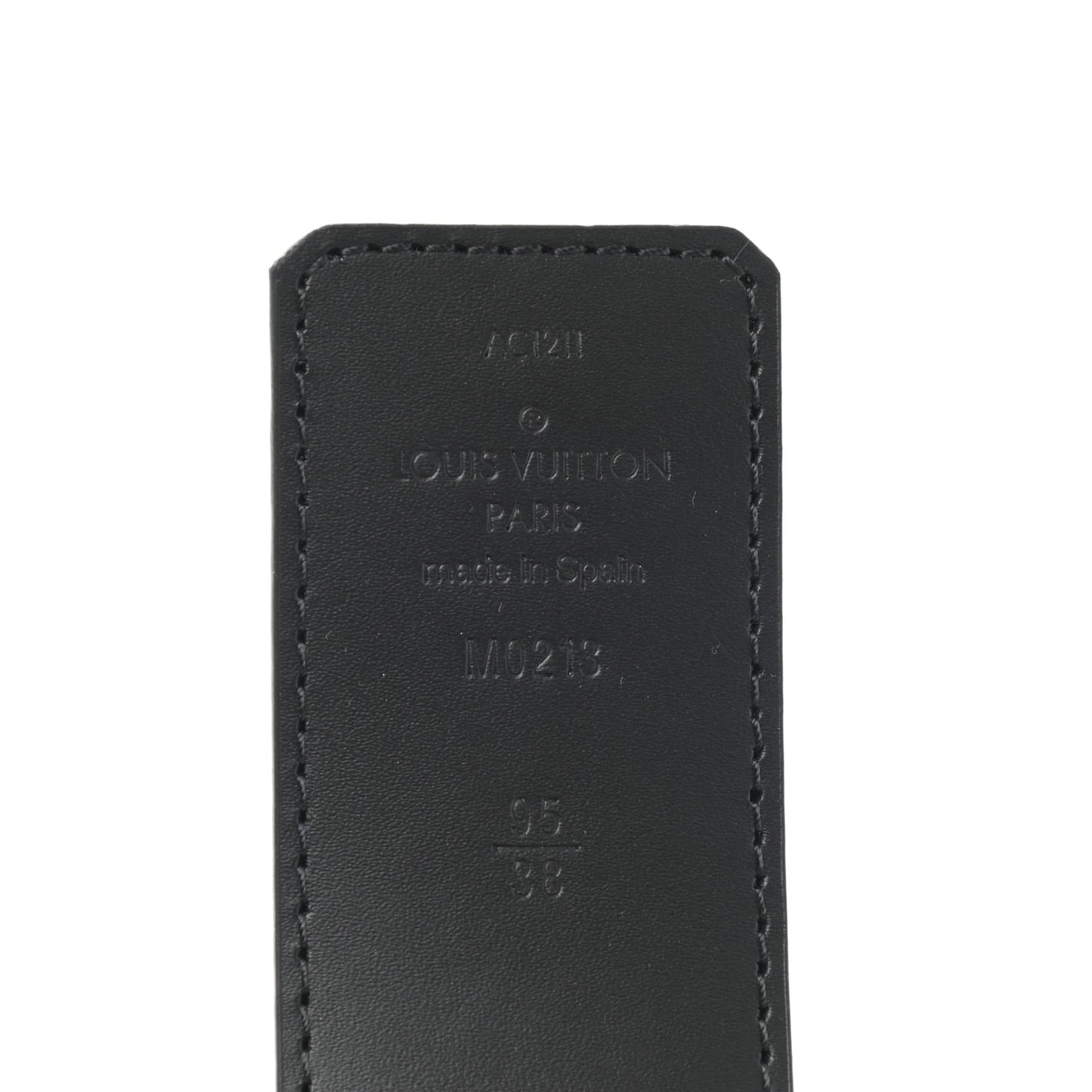 Damier Graphite 40mm LV Initiales Belt 95 38