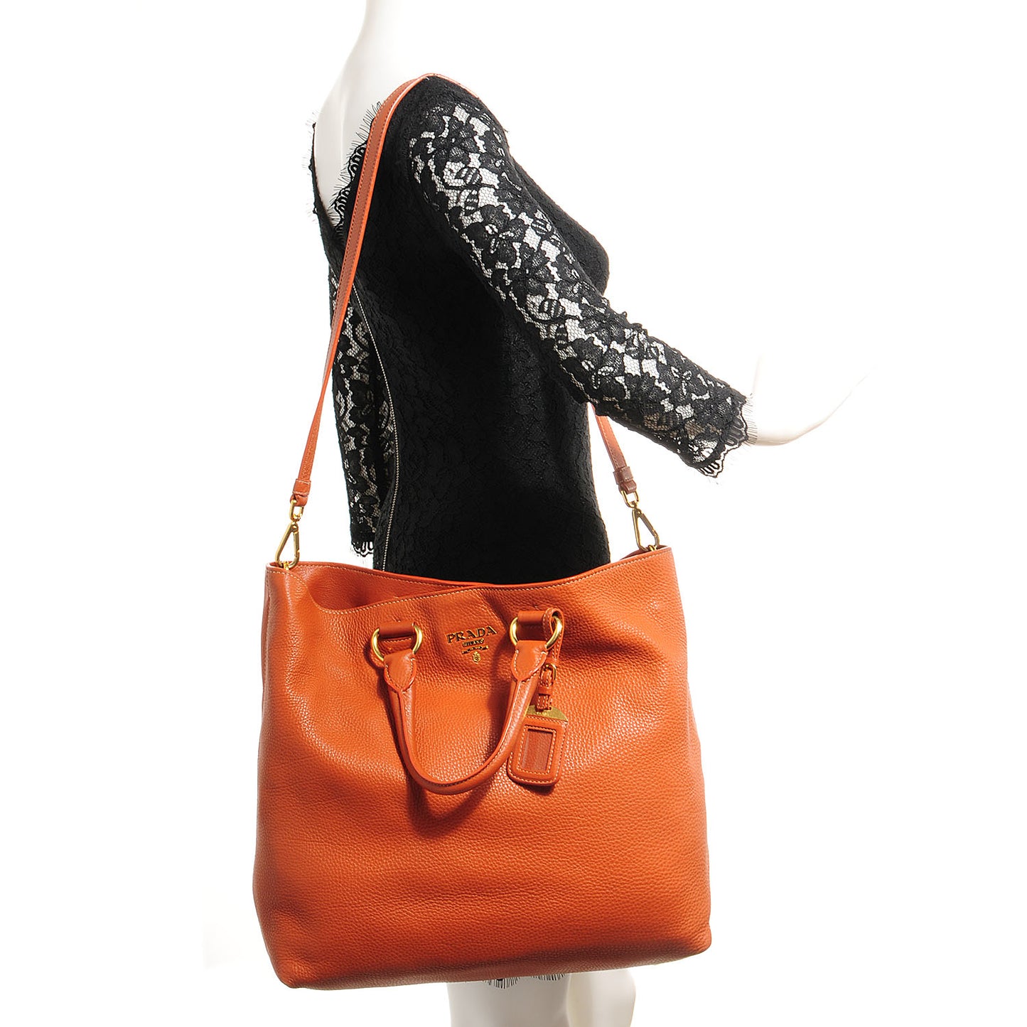 Vitello Daino Shopping Tote Rame