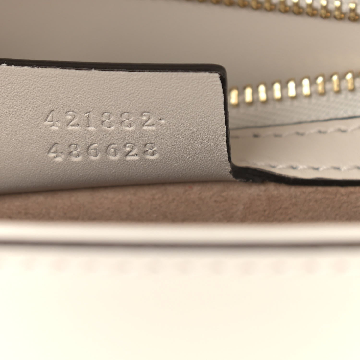 Gucci Calfskin Small Sylvie Shoulder Bag Off White 9 of 10