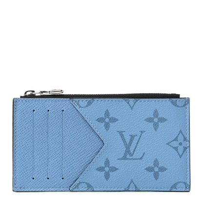 Louis Vuitton Taigarama Coin Card Holder Denim 1 of 7
