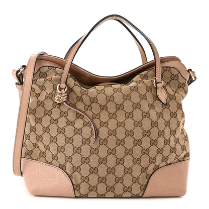 Gucci Monogram Medium Bree Foldover Tote Beige Soft Pink 1 of 18