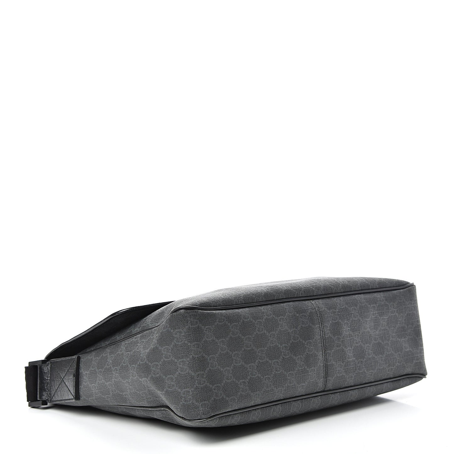 GG Plus Monogram Medium Flap Messenger Bag Black