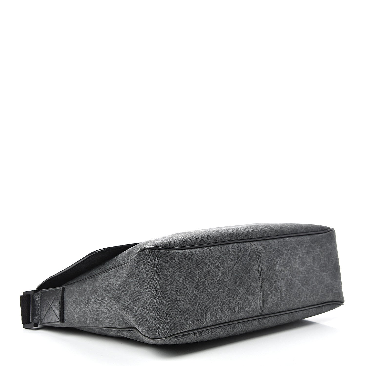 Gucci GG Plus Monogram Medium Flap Messenger Bag Black 3 of 17