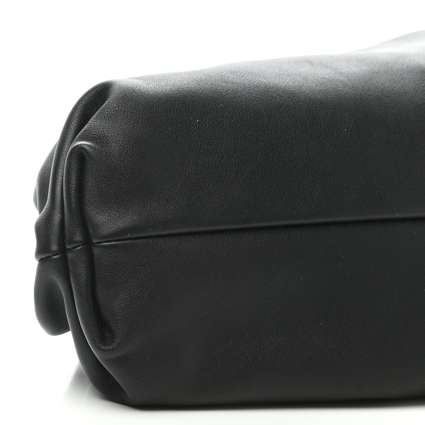 Smooth Butter Calf The Pouch Oversized Clutch Black