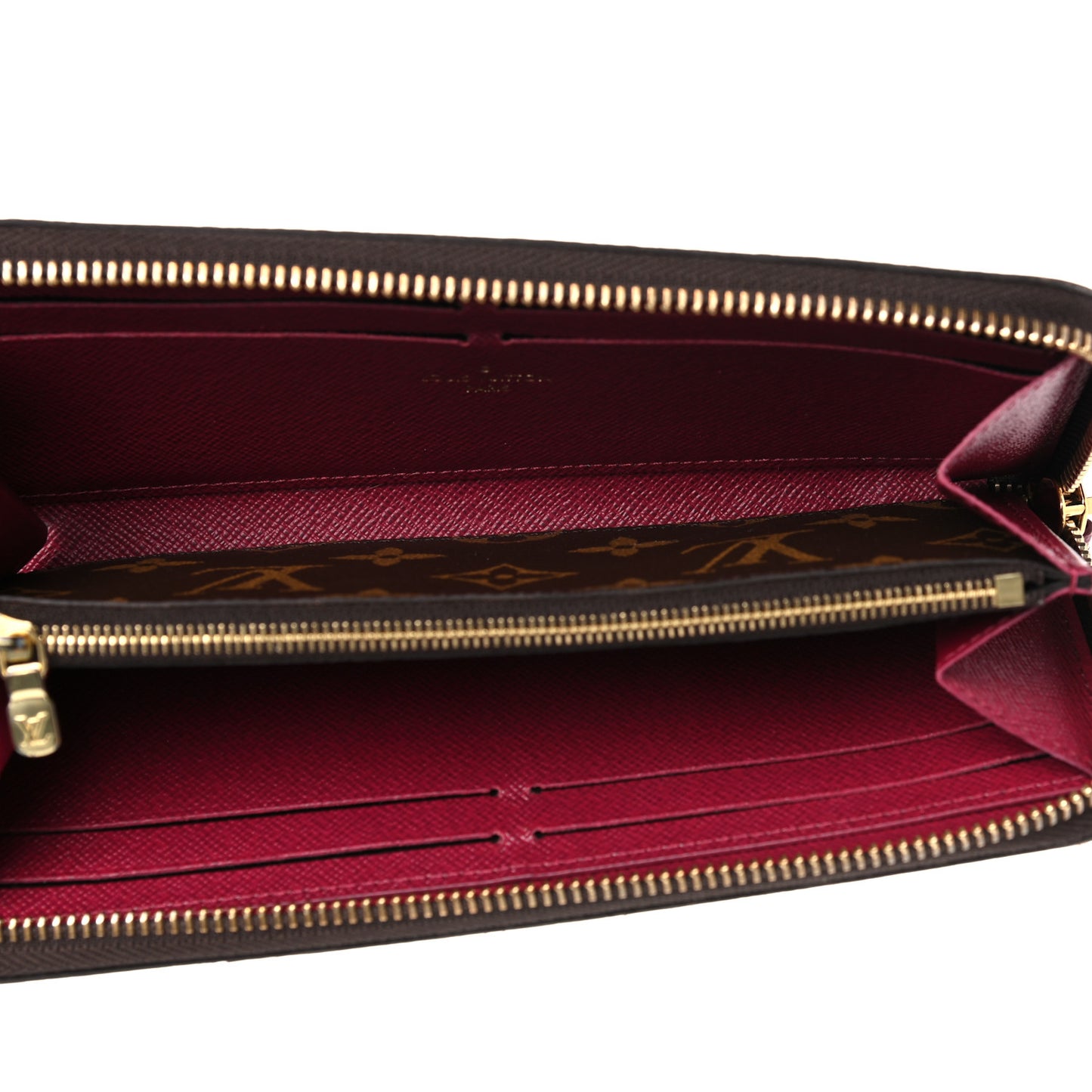 Monogram Clemence Wallet Fuchsia