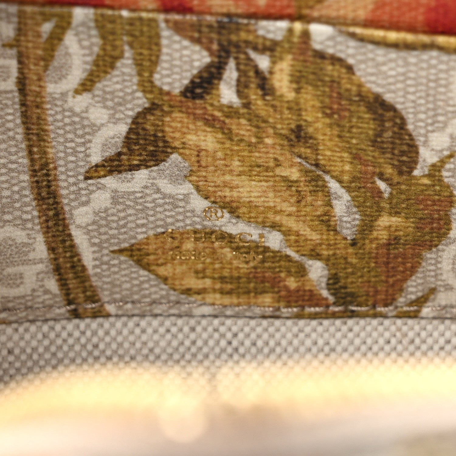 Gucci GG Supreme Monogram Water Flora Web Mini Ophidia Top Handle Bowler Bag Beige White Multicolor 6 of 8